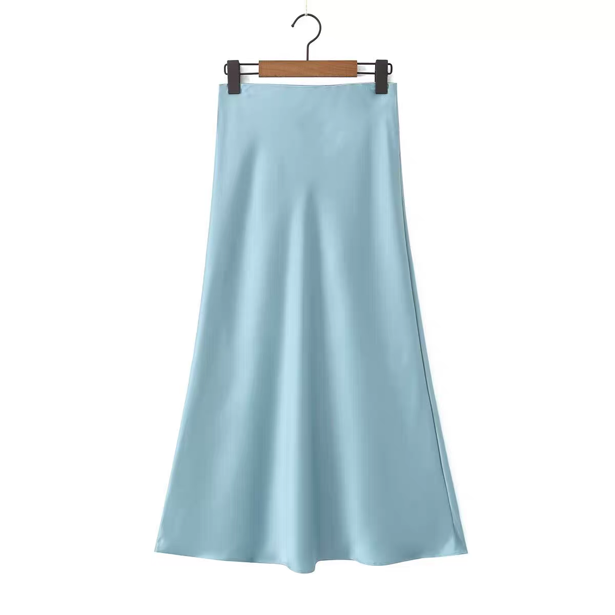 Keira Zara Summer Glossy Satin Skirt - Main Image