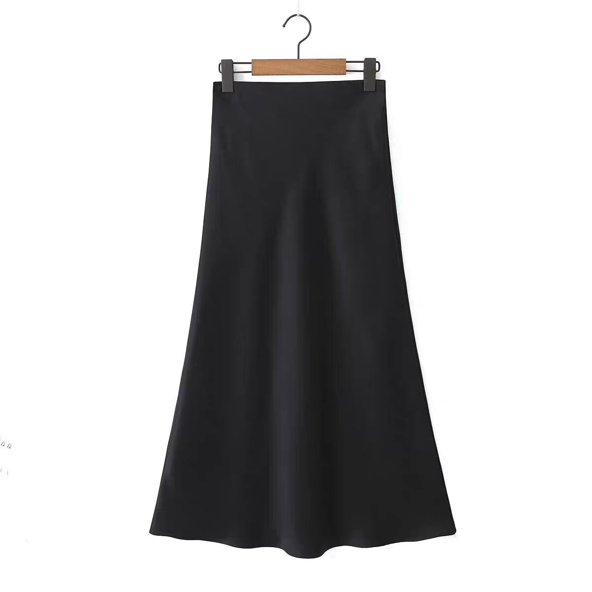 Keira  Zara Summer Glossy Satin Skirt