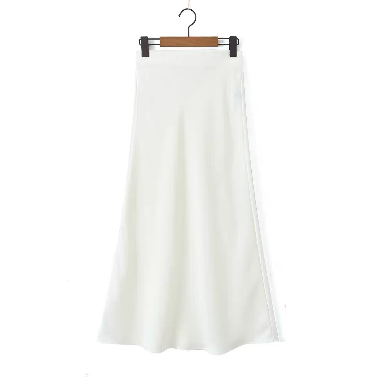 Keira  Zara Summer Glossy Satin Skirt