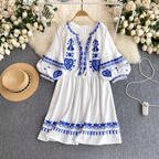 Gracie Summer Boho Dress With Embroidery 24th Spoke