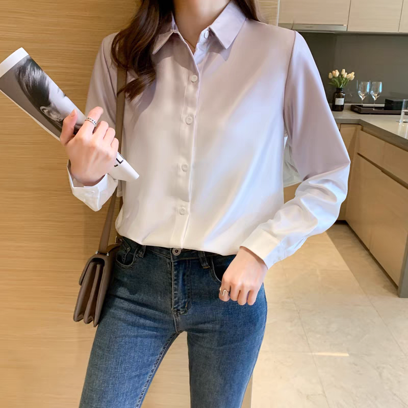 Women Summer Satin Floral Shirt 24th Spoke