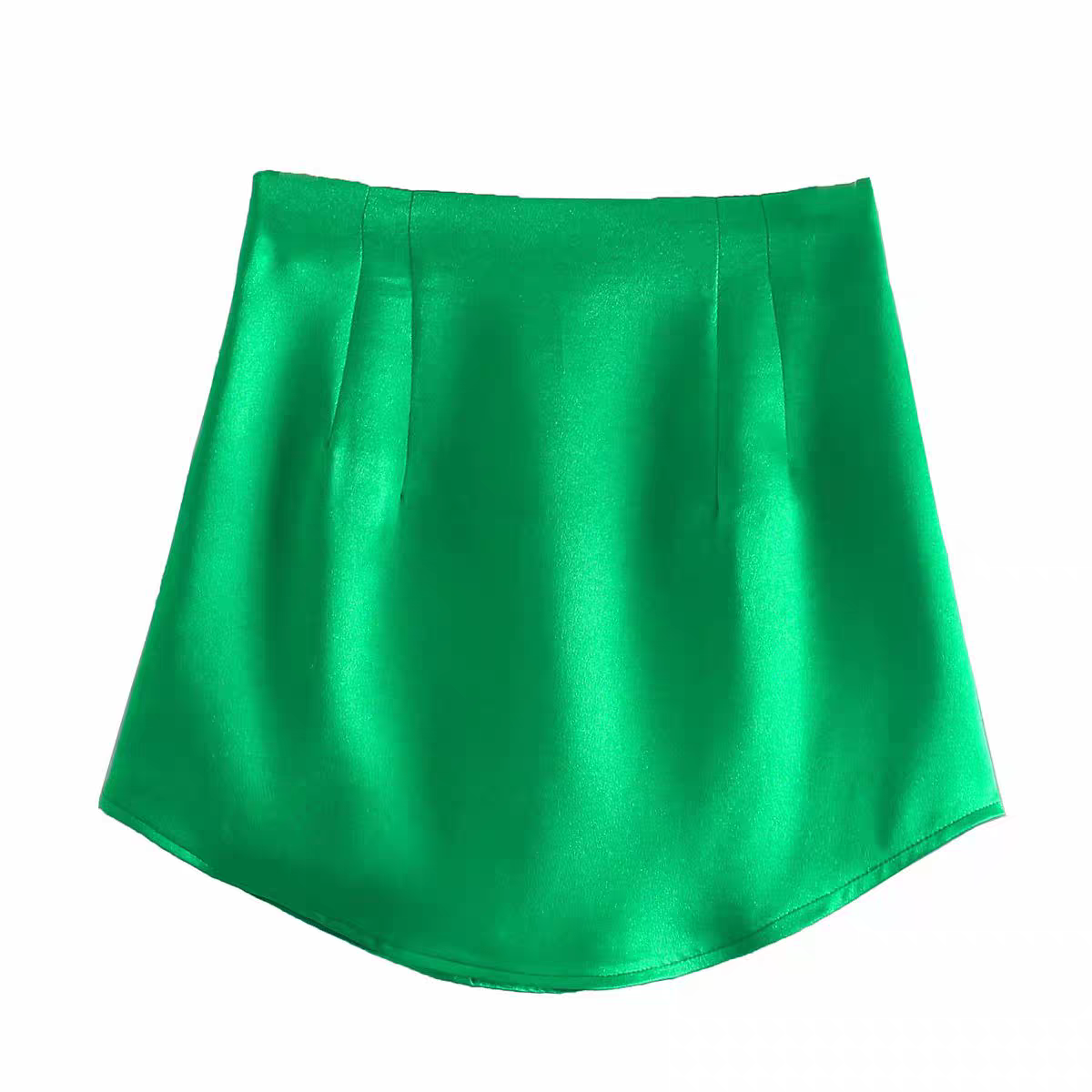 INDHUJA Summer Satin Mini Skirt