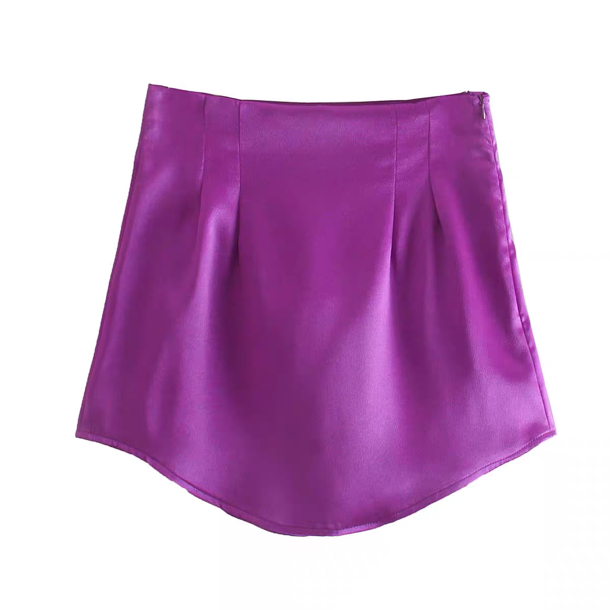 INDHUJA Summer Satin Mini Skirt