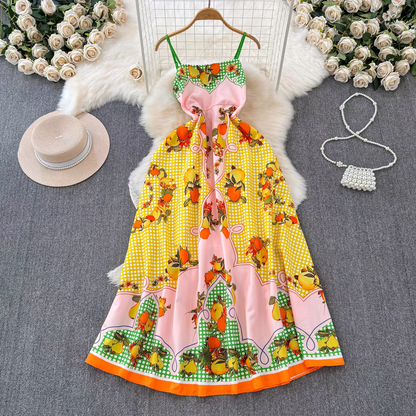 Ruby Summer Retro Long Dress