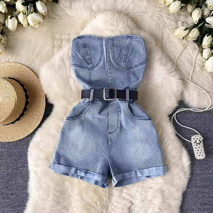 Malvika Summer Denim Jumpsuit