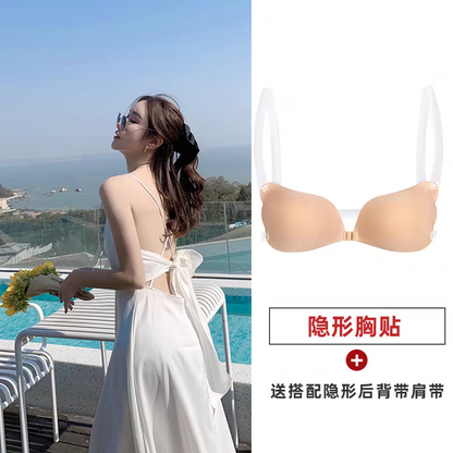 High Quality Adhesive Strapless Silicone Push Up Bra