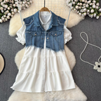 Naomi Summer Two Piece Denim Set 24th Spoke