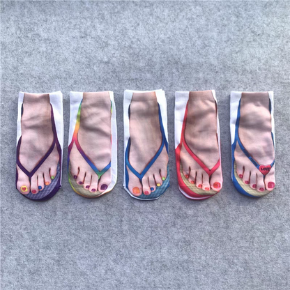 Viral Douyin Summer Flip-Flop Socks  9 Pair Socks @ 1050