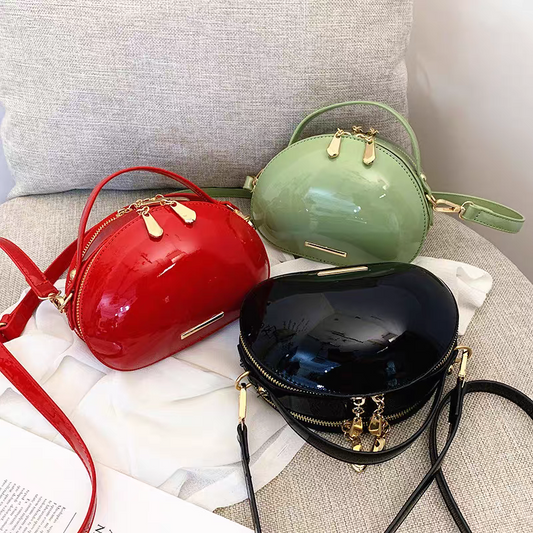 Fashionable Irregular Hard Shell Bag – New Round Ball Shoulder Messenger Bag for Women"