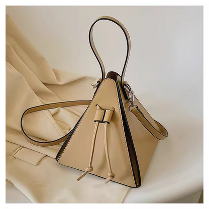 "2024 Autumn Macron Color Hand-Held Triangle Bag – Fashionable Small Crossbody & Mobile Phone Bag"