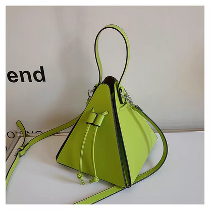 "2024 Autumn Macron Color Hand-Held Triangle Bag – Fashionable Small Crossbody & Mobile Phone Bag"