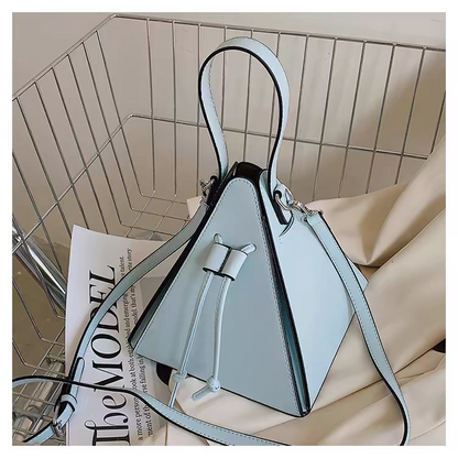 "2024 Autumn Macron Color Hand-Held Triangle Bag – Fashionable Small Crossbody & Mobile Phone Bag"