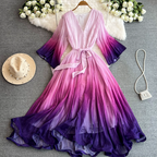 Marilyn Summer Gradient Color Dress - 24th Spoke