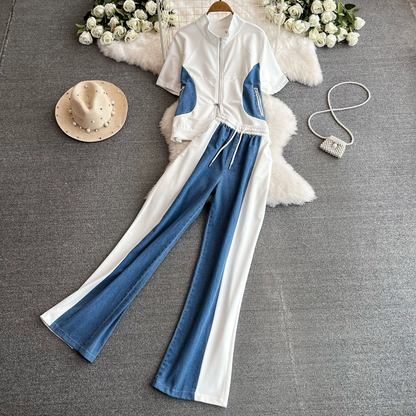 Penélope Summer Denim Coord Set For Airport Look