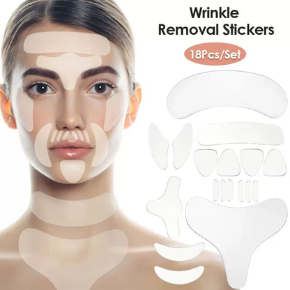 Reusable Face Wrinkle Remover tapes Silicone Anti-wrinkle With Free Shipping