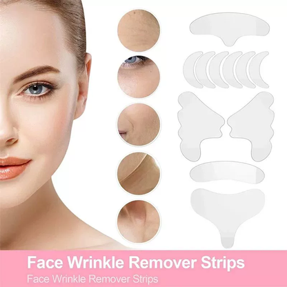 Reusable Face Wrinkle Remover tapes Silicone Anti-wrinkle With Free Shipping