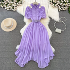Elisha Summer Chiffon Luxury Dress - 24th Spoke