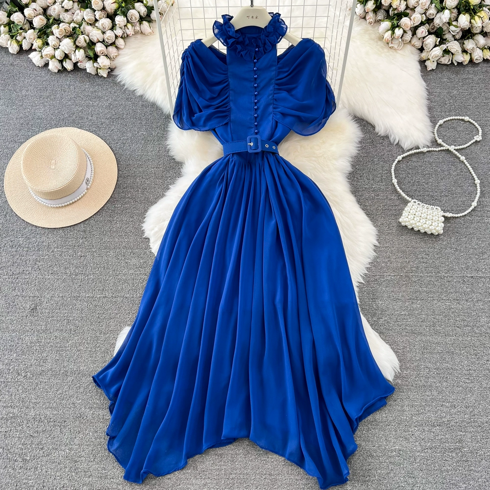 Elisha Summer Chiffon Luxury Dress - 24th Spoke