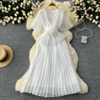 Nina Summer Long Pleated Dress - 24th Spoke