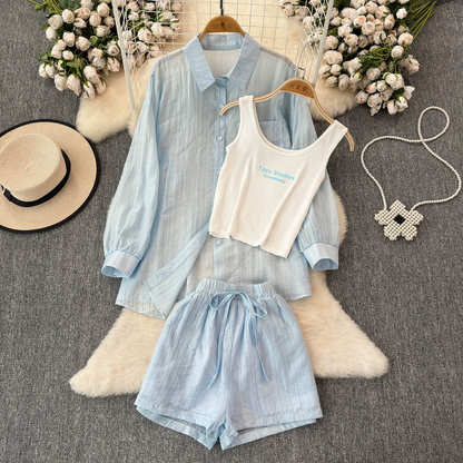 Angelina Summer Beach Three Piece Set