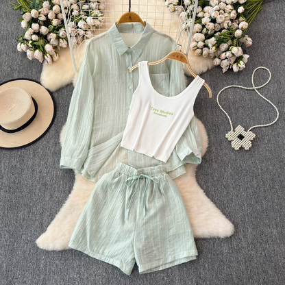 Angelina Summer Beach Three Piece Set