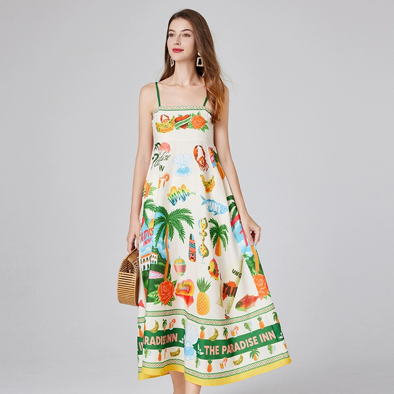 Lucille Summer Beach Vacation Dress