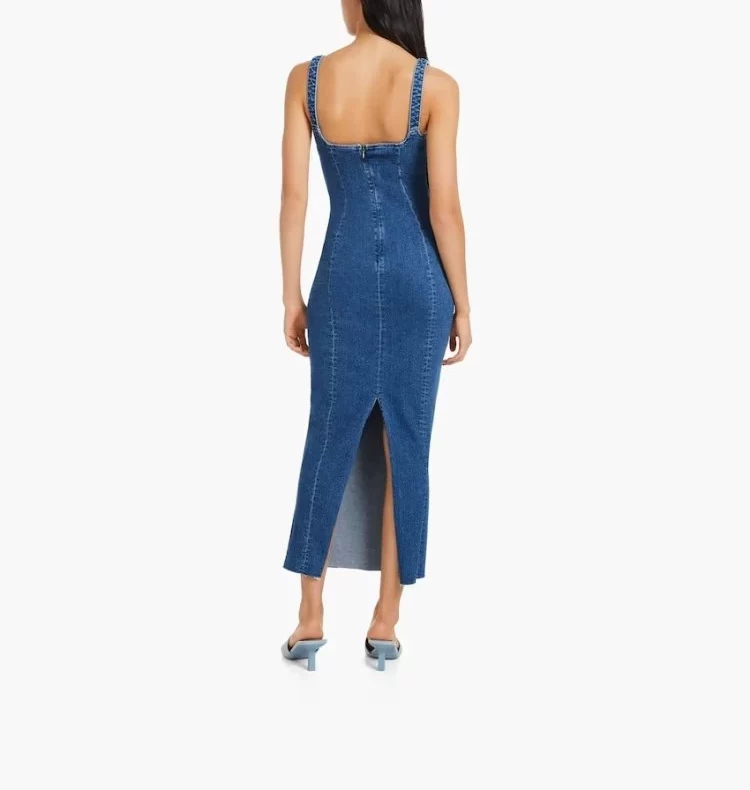 Kristen Summer Denim  Long Dress