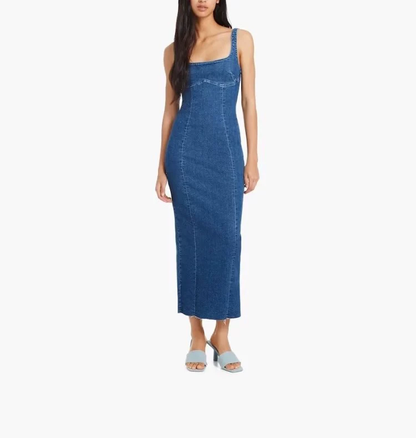 Kristen Summer Denim  Long Dress