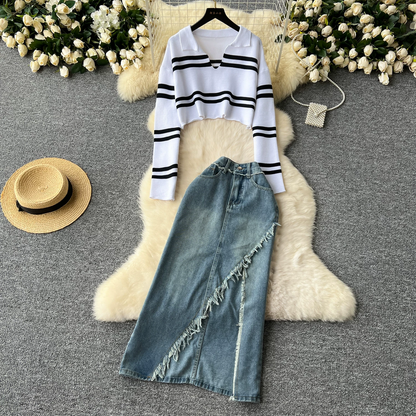 Bianca Korean Style Two Piece Coord Set