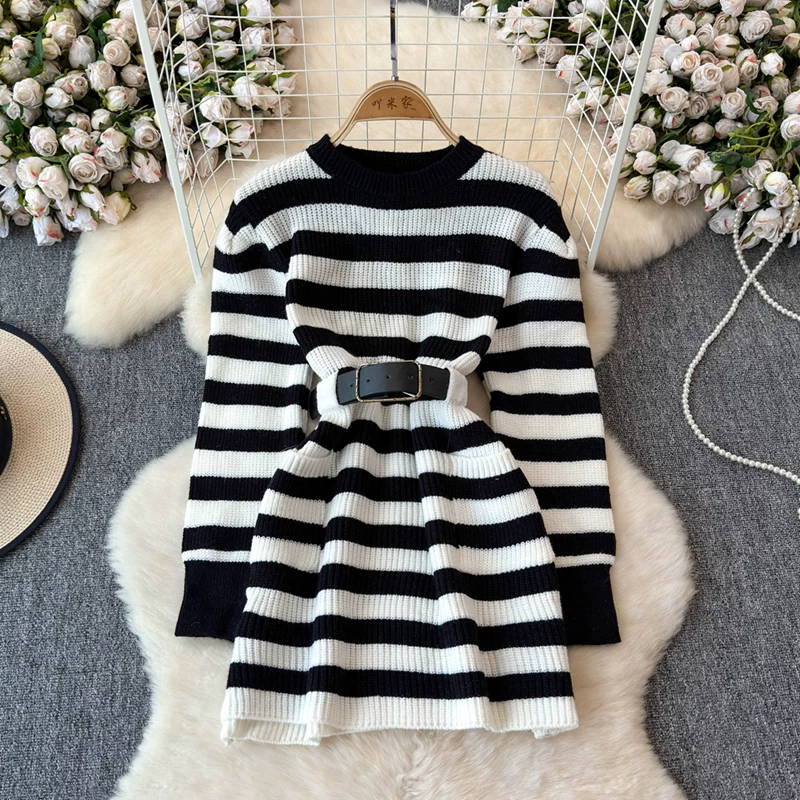 striped dress outfit winter 90 Striped Dress ideas