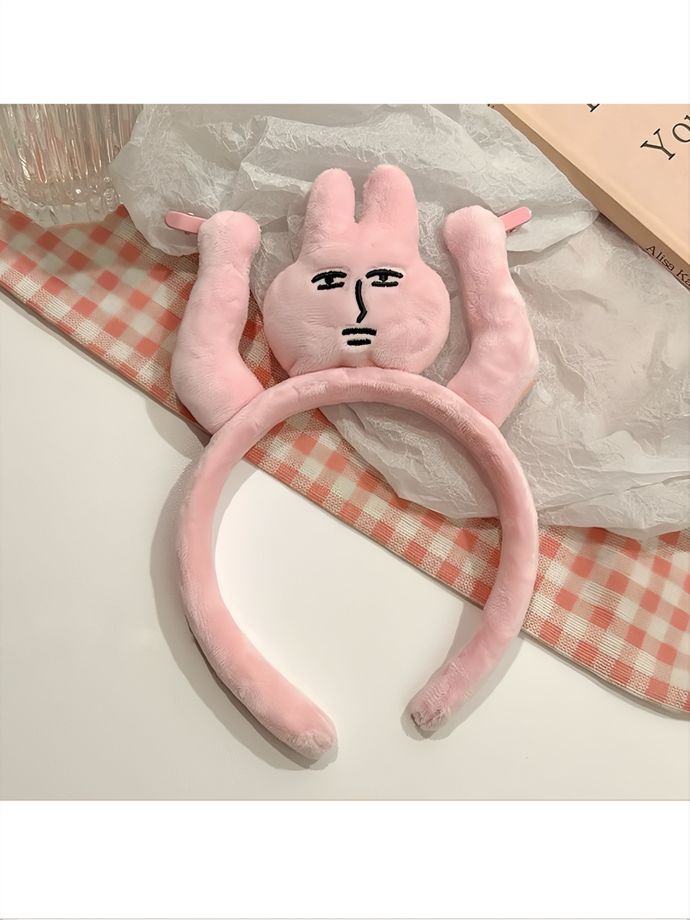 Noomi Cute Pink Bunny Headband