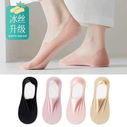 Pure Cotton Non-Slip Invisible Socks