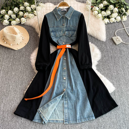 Helena Beautiful Denim Dress