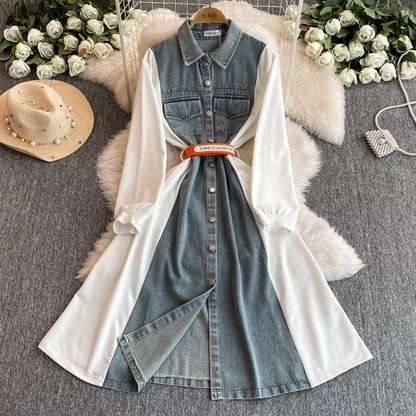 Helena Beautiful Denim Dress