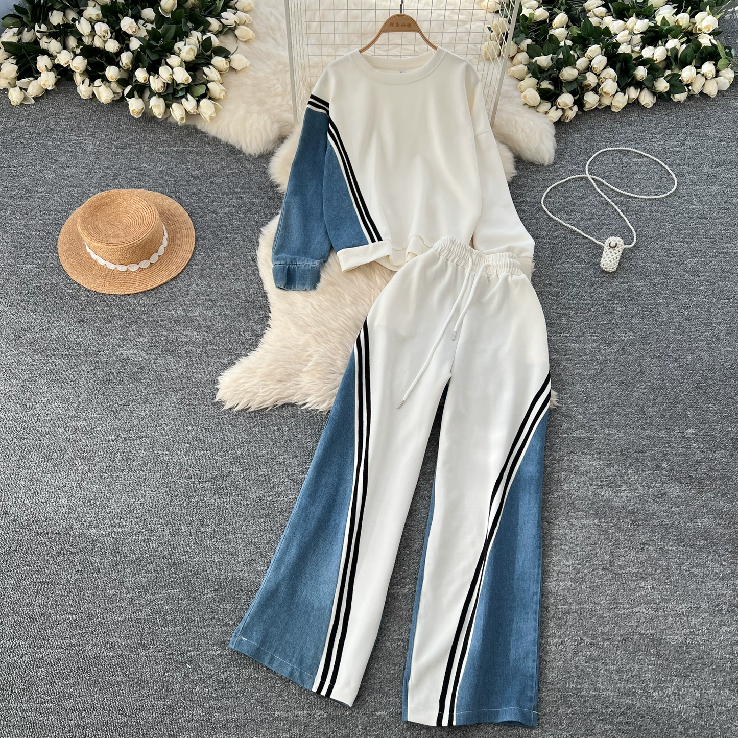 Diane Winter Denim Coord Set