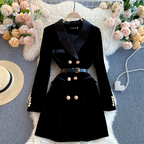 Nova Winter Velvet Coat Dress - 24th Spoke
