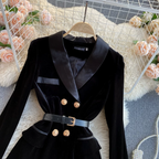 Nova Winter Velvet Coat Dress - 24th Spoke