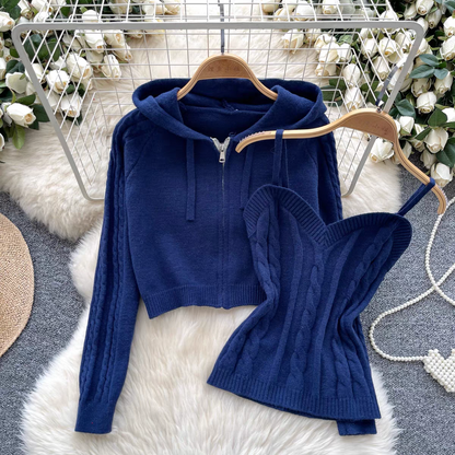 Zooey Winter Two Piece Set Cardigan