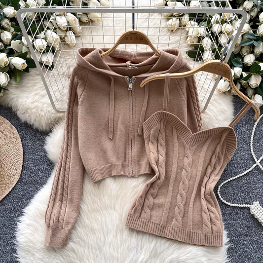 Zooey Winter Two Piece Set Cardigan