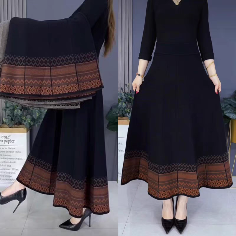 Anna Winter Wool Cashmere High Quality Winter Skirt