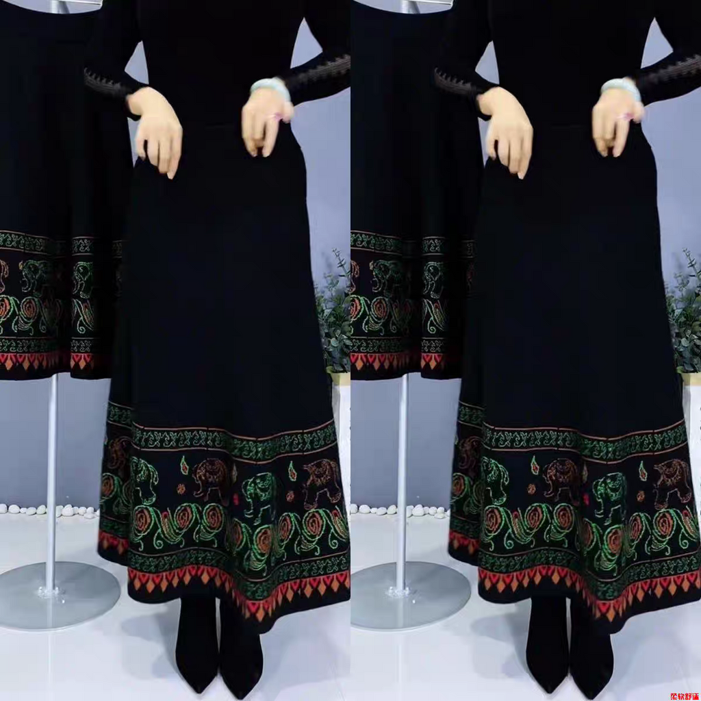 Anna Winter Wool Cashmere High Quality Winter Skirt