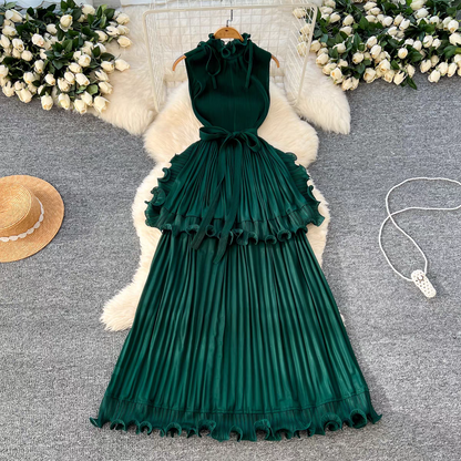 Anna Luxury Ruffle Dress