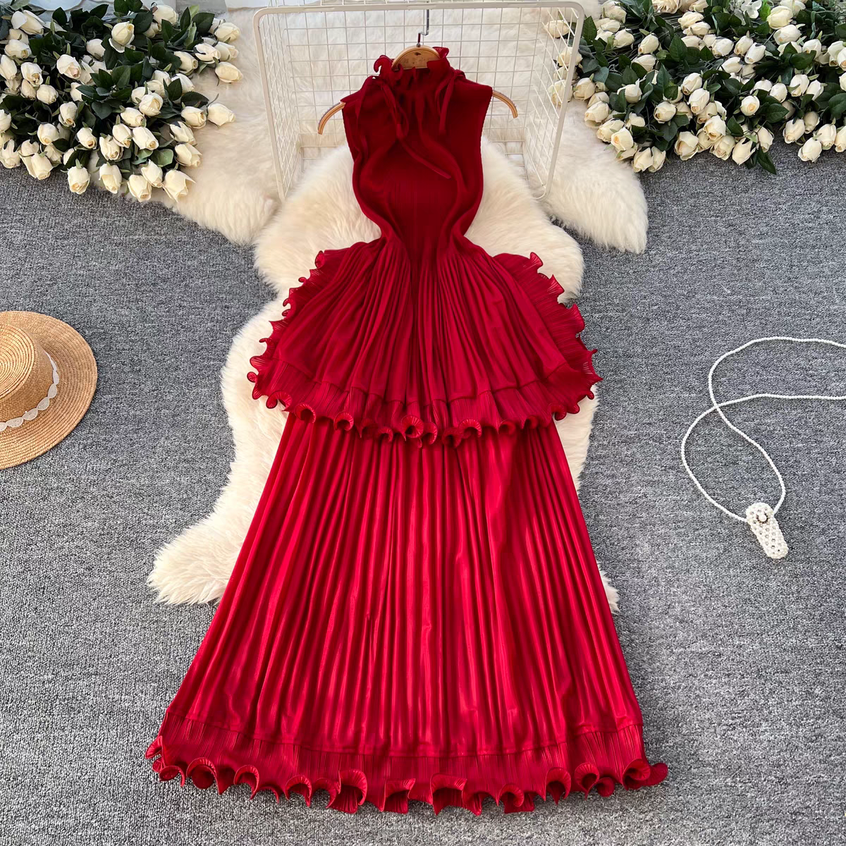 Anna Luxury Ruffle Dress