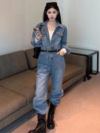 Sienna Women Denim Jumpsuit - 24th Spoke