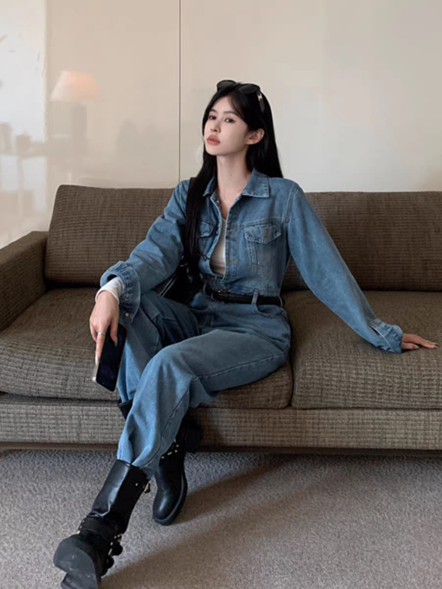Sienna Women Denim Jumpsuit - 24th Spoke
