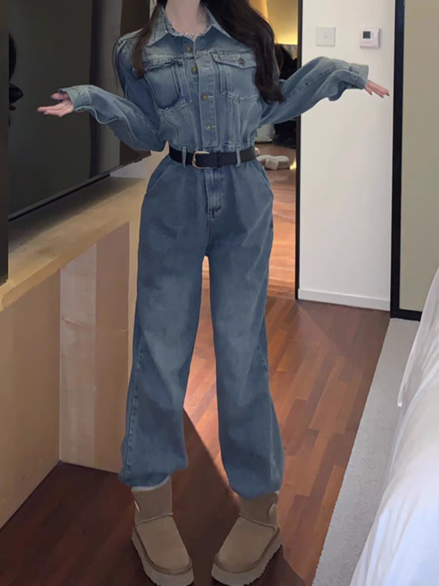 Sienna Women Denim Jumpsuit - 24th Spoke