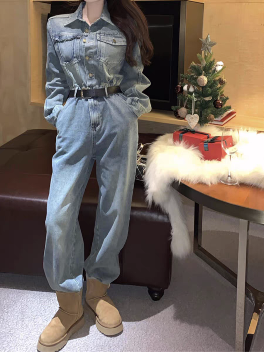 Sienna Women Denim Jumpsuit - 24th Spoke