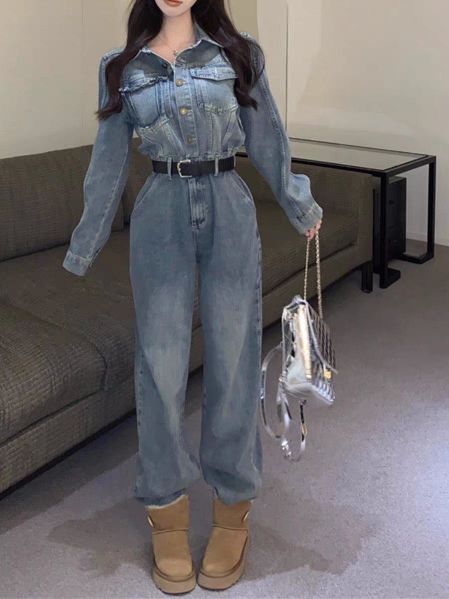 Sienna Women Denim Jumpsuit - 24th Spoke