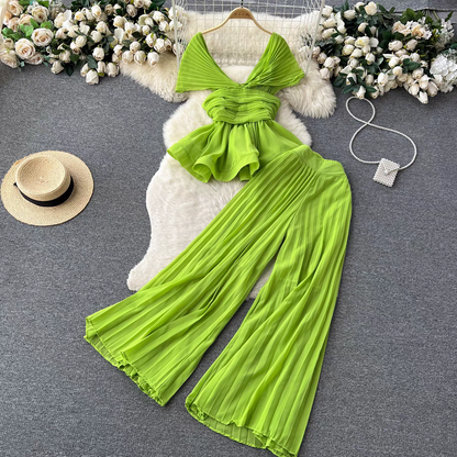 Leona Summer Two Piece Luxury Dress