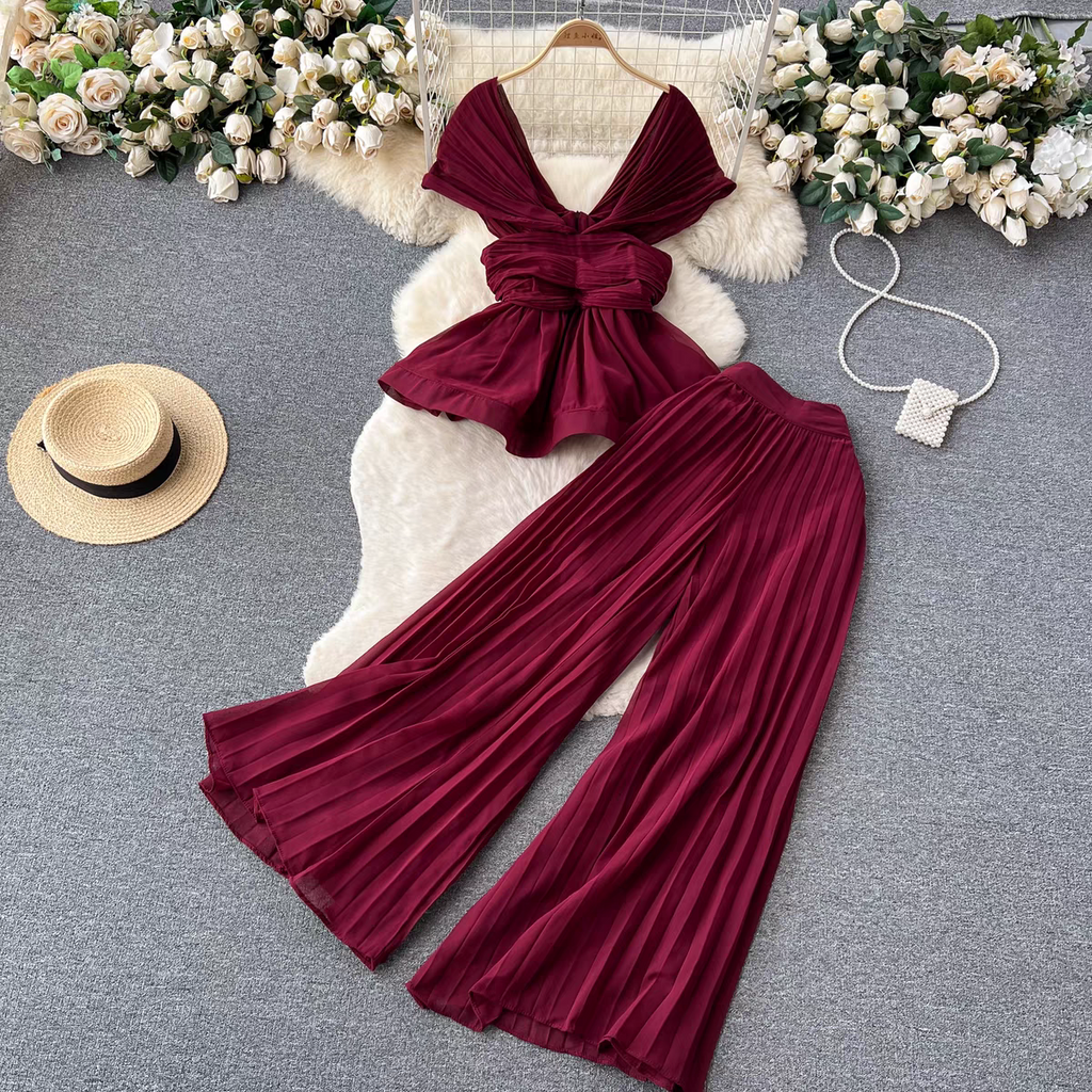 Leona Summer Two Piece Luxury Dress - 24th Spoke